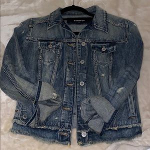 Express distress jean jacket